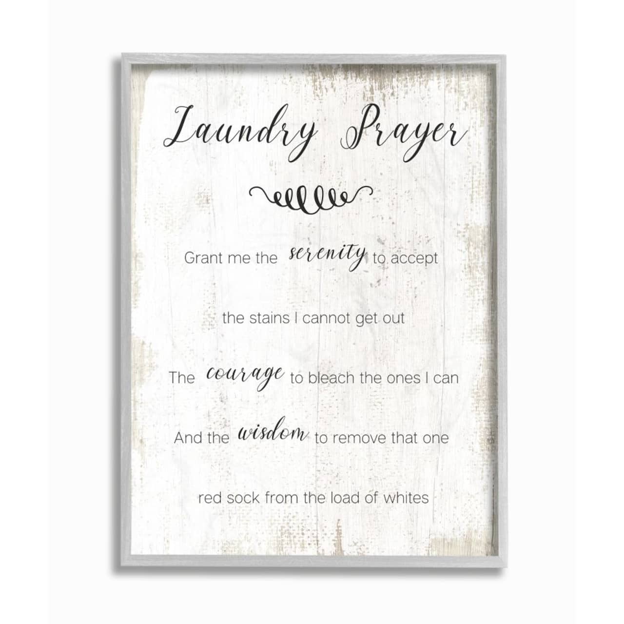 Stupell Industries Family Laundry Room Prayer Faith Inspired Humor Framed Wall Art